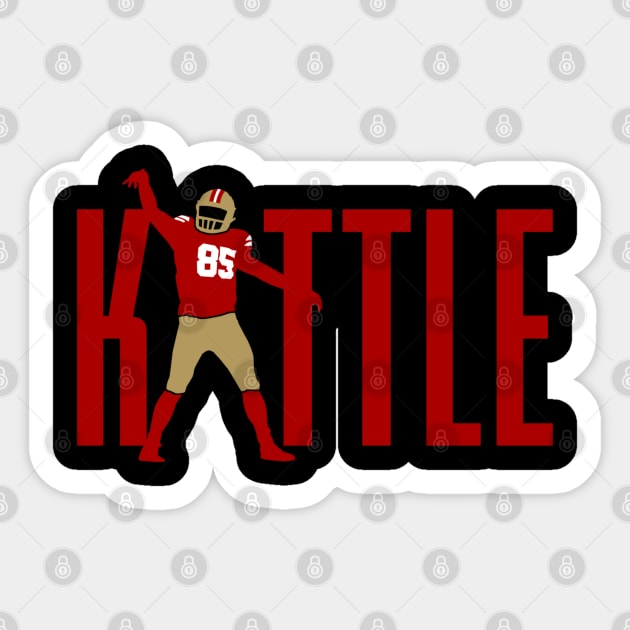 Kittle 85, San Francisco Football themed Sticker by FanSwagUnltd